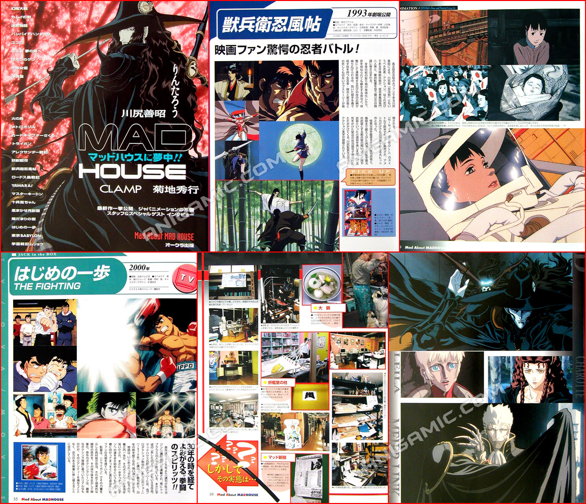 MADHOUSE Vampire Hunter D NINJA SCROLL Clamp TRIGUN Perfect Blue Anime 